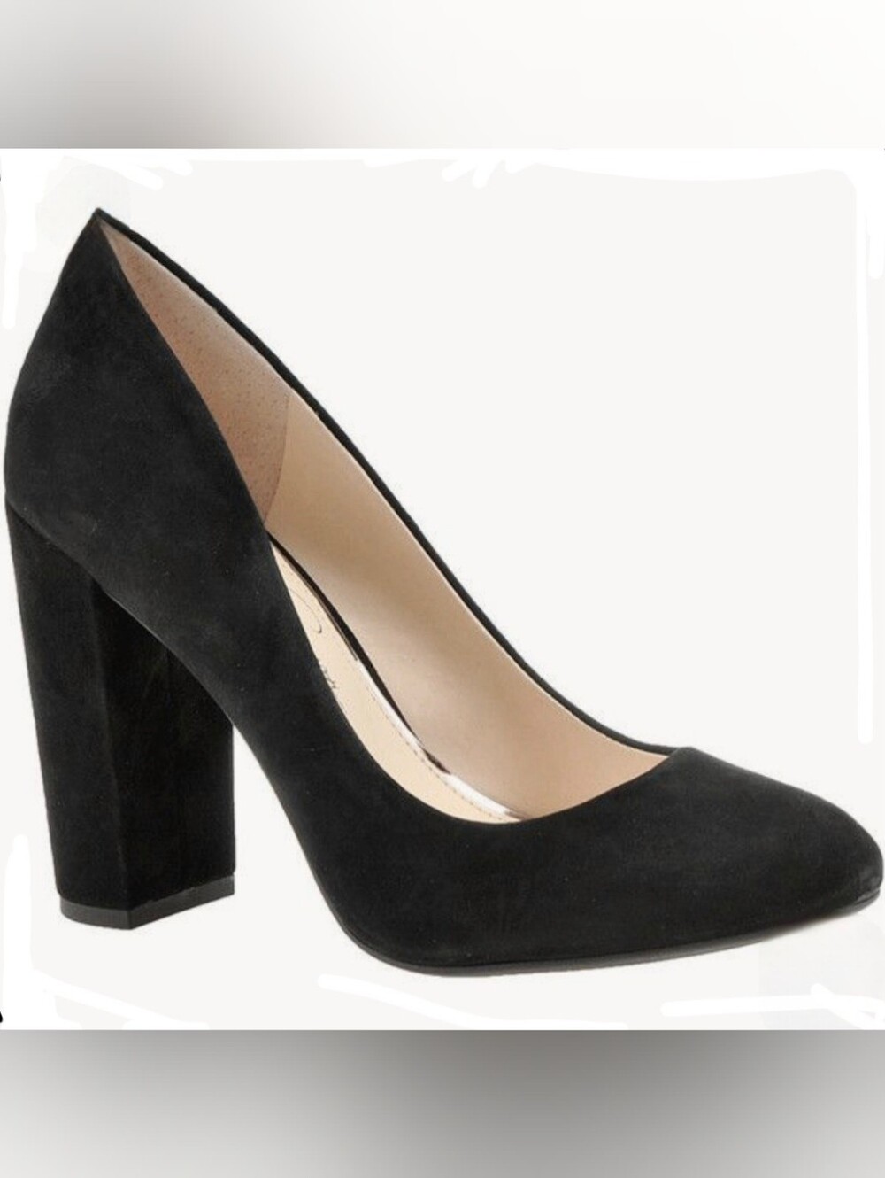 Jessica Simpson Belemo Block Heel | Black Mircosuede | 8.5
